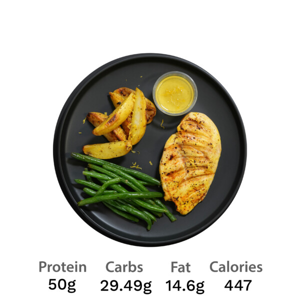 Lemon Pepper Chicken with Roasted Potatoes & Green Beans