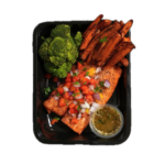 Atlantic Salmon with Sweet Potato Fries and Broccoli (Sweet Studs) - Image 2