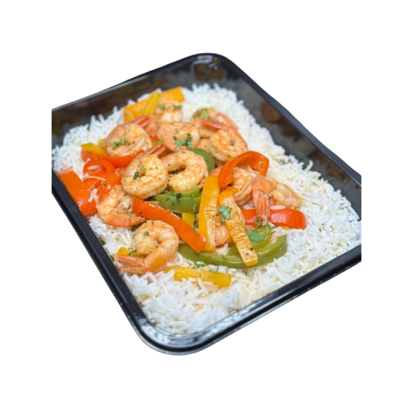 Chili Lime Shrimp with Cilantro Rice & Peppers - Image 3