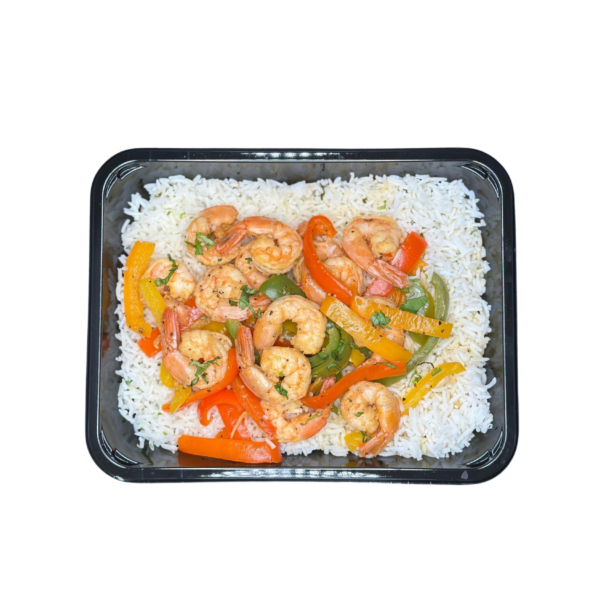 Chili Lime Shrimp with Cilantro Rice & Peppers - Image 2