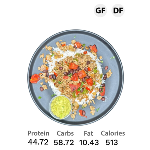 Fiesta Turkey Bowl with DonMeals Guacamole